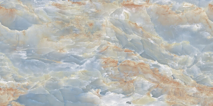 Aqua blue tone onyx marble with high resolution, exotic Onice marbel for interior exterior decoration design, natural Emperador tiles for ceramic wall and floor, quartzite structure slice mineral