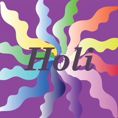 Colorful spots for the Indian festival of colors.  Happy Holi holiday. Vector banner, poster for the holiday of colors.