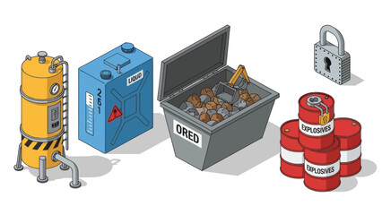 Dangerous Goods Storage Containers and Barrels.
