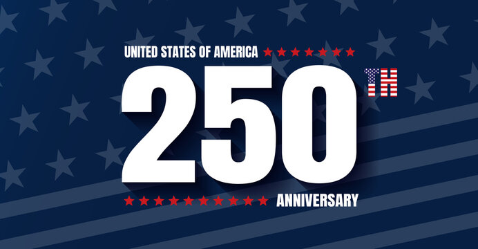 250th anniversary USA Background Logo
