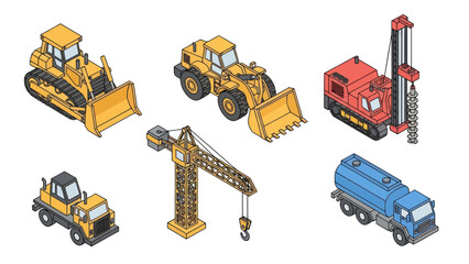 Heavy Machinery Equipment for Construction Sites.