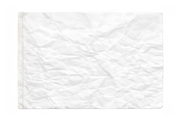 Crumpled white paper texture with creased surface, wrinkled sheet, and distressed abstract background element