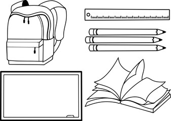 Basic School Education Icon Set for Modern Learning and Classroom Activities