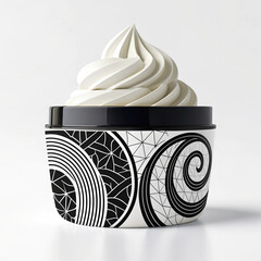 abstract vector background cream logo