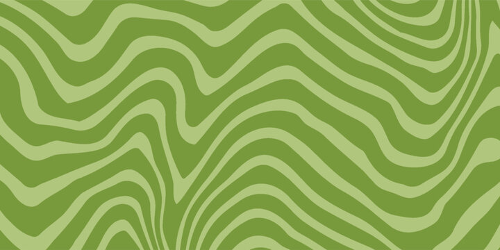 Set of abstract wavy seamless patterns in y2k style. Trendy retro psychedelic backgrounds in 90s, 00s style. Hippie, trippy patterns with waves and organic shapes