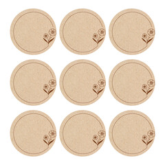 Gift Tags with Minimal Floral Illustration