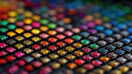 LCD pixel close-up texture RGB sub-pixel structure on display screen macro detail ideal for screen calibration or digital tech backgrounds