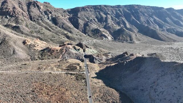 vue a&eacute;rienne du volcan Teide &agrave; Tenerife, archipel des canaries en Espagne