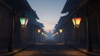 night view of the city