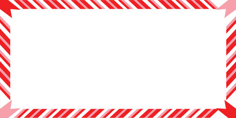 Candy cane frames. Christmas and New Year candy frame. Holiday x mas border. isolated on white background. Vector illustration.&nbsp;EPS&nbsp;10&nbsp;.