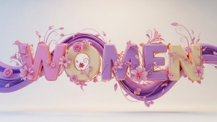 abstract background with hearts womens day