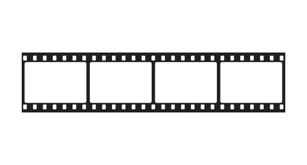 Film strips mockup templates of old retro film frame with shadow on background. Video or movie film vintage analog cinema, photograph camera film strip. Trendy editable camera roll social stories