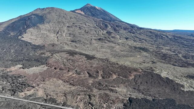 vue a&eacute;rienne du volcan Teide &agrave; Tenerife, archipel des canaries en Espagne