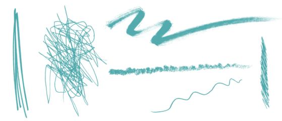 Brush arrow png file blue green arrow illustration