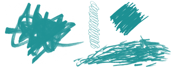 Brush arrow png file with artistic strokes and creative design elements