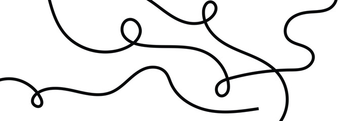 Line Abstract wavy background. Thin line wavy abstract vector background. Curve wave seamless pattern. Line art striped graphic template design