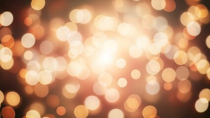 Sparkling golden bokeh lights abstract background for festive celebrations