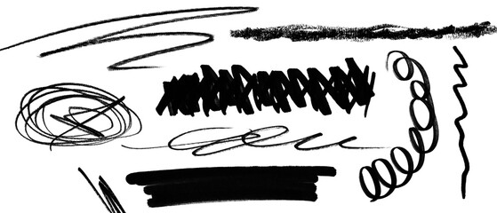 Obraz premium Brush arrow png file transparent background arrow brush stroke