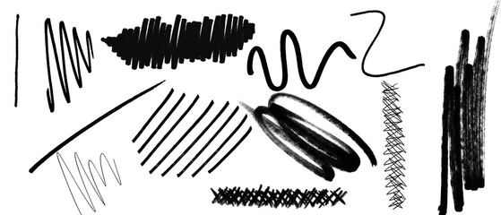 Fototapeta premium Brush arrow png file transparent background arrow brush stroke