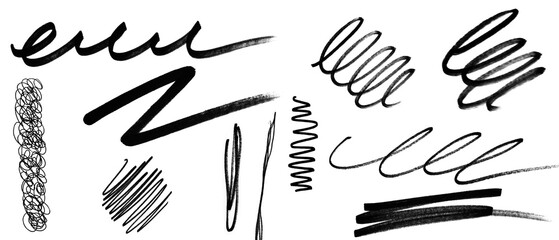 Obraz premium Brush arrow png file transparent background arrow brush stroke