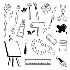 Collection of sketchy artist tools