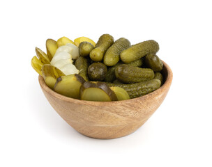 Pickled sliced cucumbers, fermented food, marinated canned vegetables, gherkins, pickles