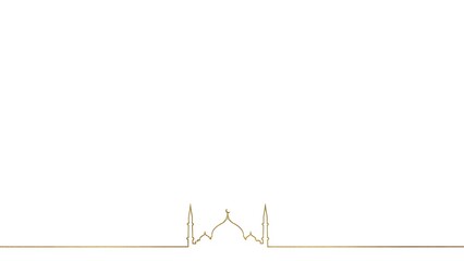 Simple Line Graph on White Background.