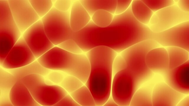 Seamless abstract background pattern featuring glowing red hearts and fire textures with electric plasma energy and microscopic medical cell design