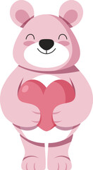 Fototapeta premium Valentine Bear Character