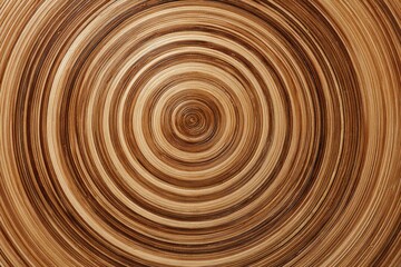 Close-up of concentric circles in natural wood grain pattern. Warm tones