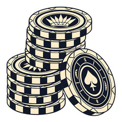 casino gaming tokens black and gold