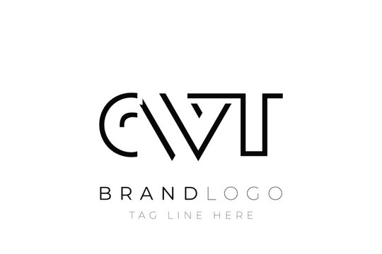 CWT abstract letter logo design. Modern Business Logo Design With Abstract Typography and Contemporary Style