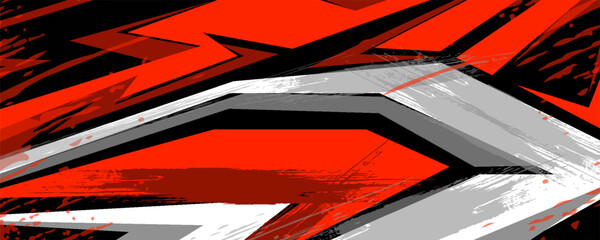 Car decal design vector. Graphic abstract stripe racing background kit designs for wrap vehicle, race car, rally, adventure and livery