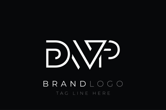DWP abstract letter logo design. Modern Business Logo Design With Abstract Typography and Contemporary Style