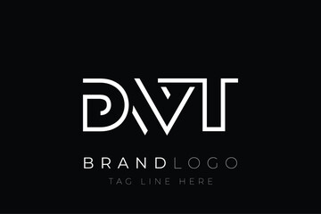 DWT abstract letter logo design. Modern Business Logo Design With Abstract Typography and Contemporary Style