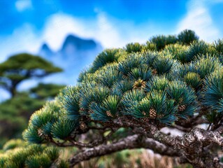 Exploring the beauty of pine trees in Huangshan mountains