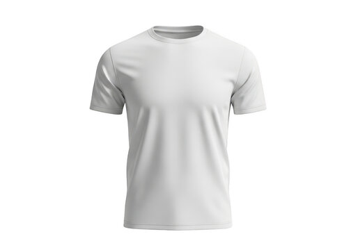 Plain white tshirt isolated on transparent background