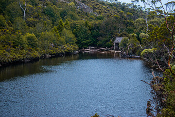 Australia, the dramatic Crater Lake in Tasmania was created when glacial snow and ice gouged out a crater-like hollow, that's now filled with water. This stunning lake is definitely worth visiting!