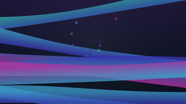 Abstract digital animation with vibrant flowing lines and glowing particles