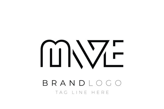 MWE abstract letter logo design. Modern Business Logo Design With Abstract Typography and Contemporary Style