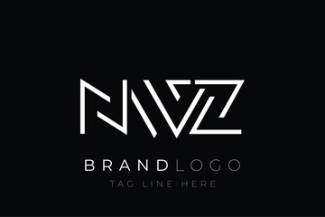 NWZ abstract letter logo design. Modern Business Logo Design With Abstract Typography and Contemporary Style