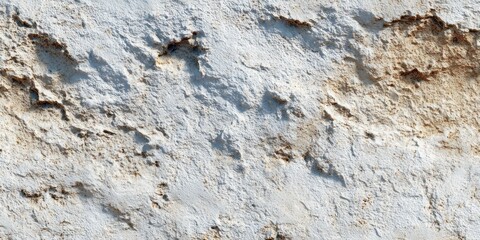 Rough white plaster surface with textured details and shadows.