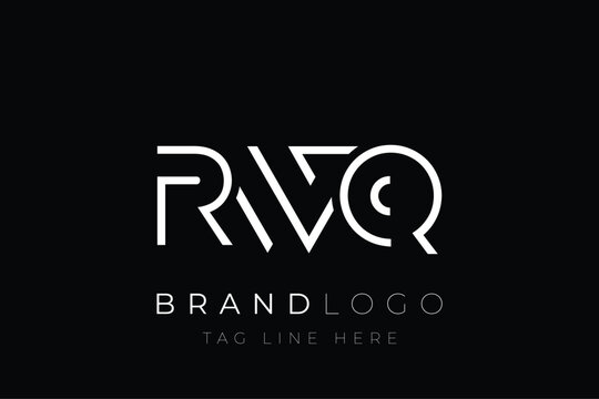 RWQ abstract letter logo design. Modern Business Logo Design With Abstract Typography and Contemporary Style