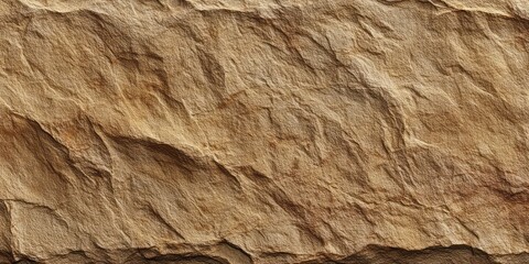 Textured background of rough, layered brown rock.