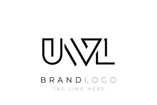 UWL abstract letter logo design. Modern Business Logo Design With Abstract Typography and Contemporary Style
