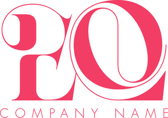 Abstract Initial Letter EQ Logo Design.