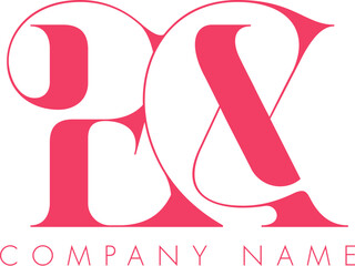 Abstract Initial Letter EX Logo Design.