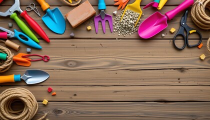 Craftsmans Toolbox Artisanal Display Outdoor Construction Tools