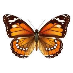 Obraz premium Vibrant butterfly illustration isolated on transparent background