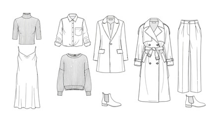 Elegant winter fashion collection